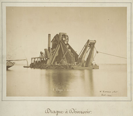Hippolyte Arnoux et Zangaki frères, Drague à déversoir 1869 - 1885 © Archives nationales du monde du travail (Roubaix)