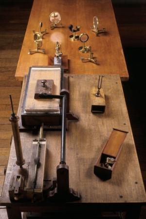 Appareil pour mesurer la vitesse de la lumière, Léon Foucault, © Musée des Arts et Métiers-Cnam, photo : studio Cnam